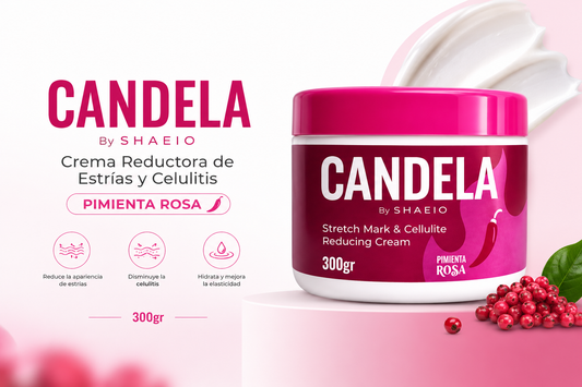Candela: Crema reafirmante para una piel más lisa y uniforme.